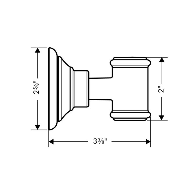 Hansgrohe 16325820 Axor Montreux Porter Brushed Nickel 2