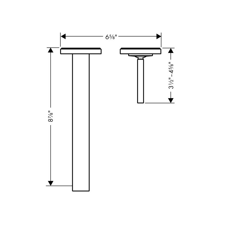 Hansgrohe 39116001 Axor Citterio Wall Mounted Single Handle Faucet Chrome 2