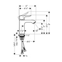 Hansgrohe 31121001 Metris 110 Single Hole Faucet Coolstart Chrome 2