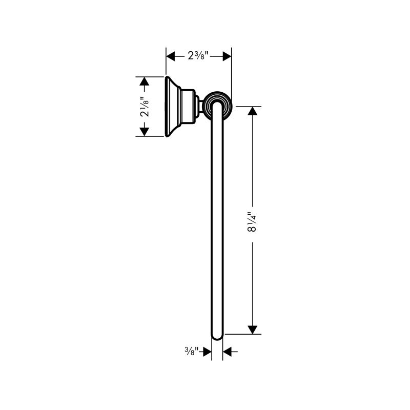 Hansgrohe 42021000 Axor Montreux Towel Ring Chrome 2