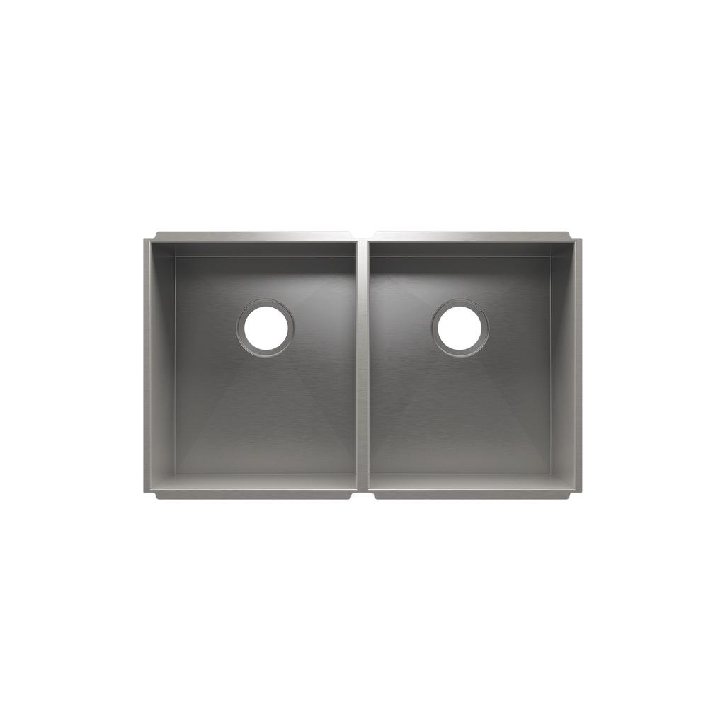 Julien 003637 Urbanedge Sink Undermount Double L15X18X10 R15X18X10