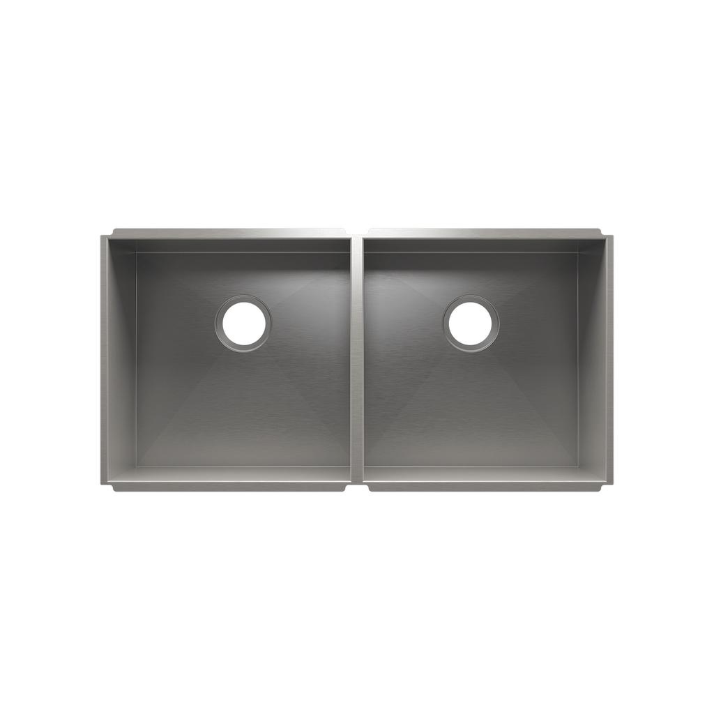 Julien 003642 Urbanedge Sink Undermount Double L18X18X10 R18X18X10