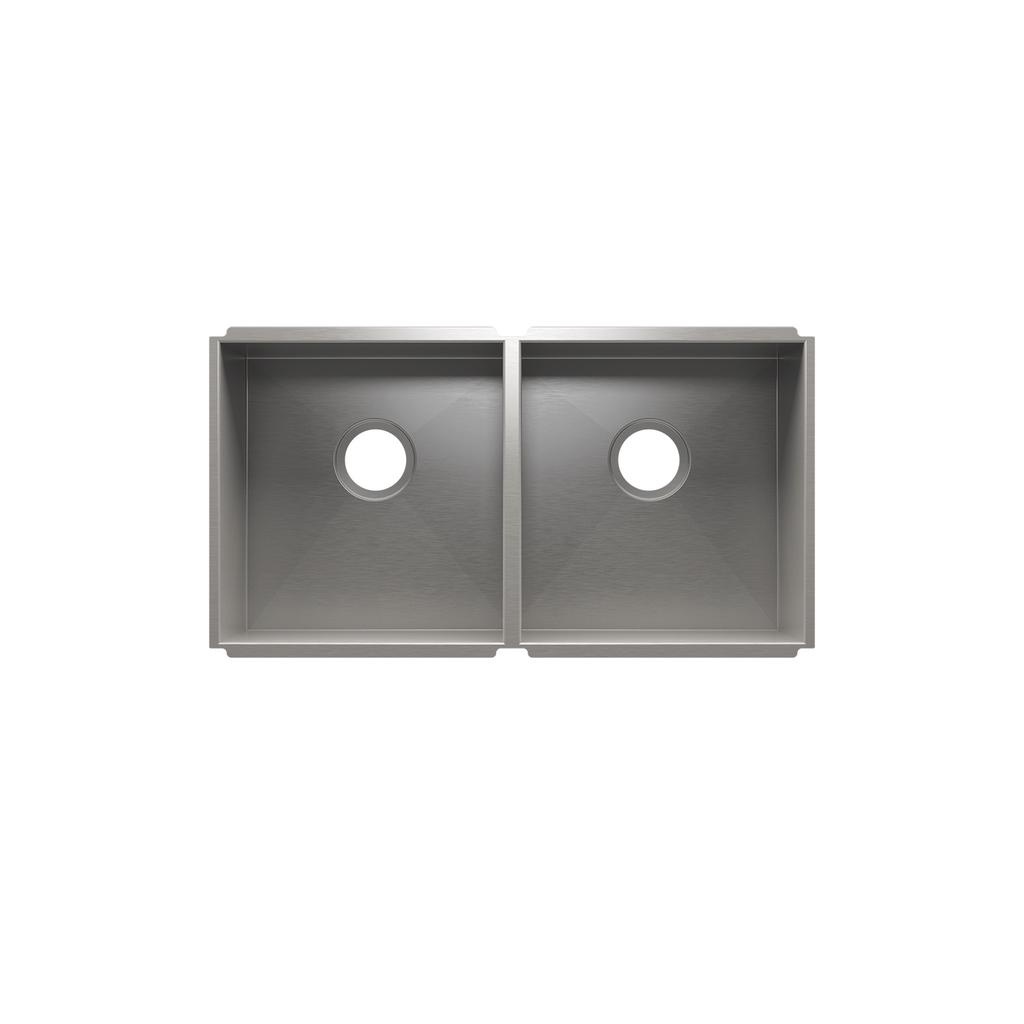 Julien 003653 Urbanedge Sink Undermount Double L15X16X8 R15X16X8