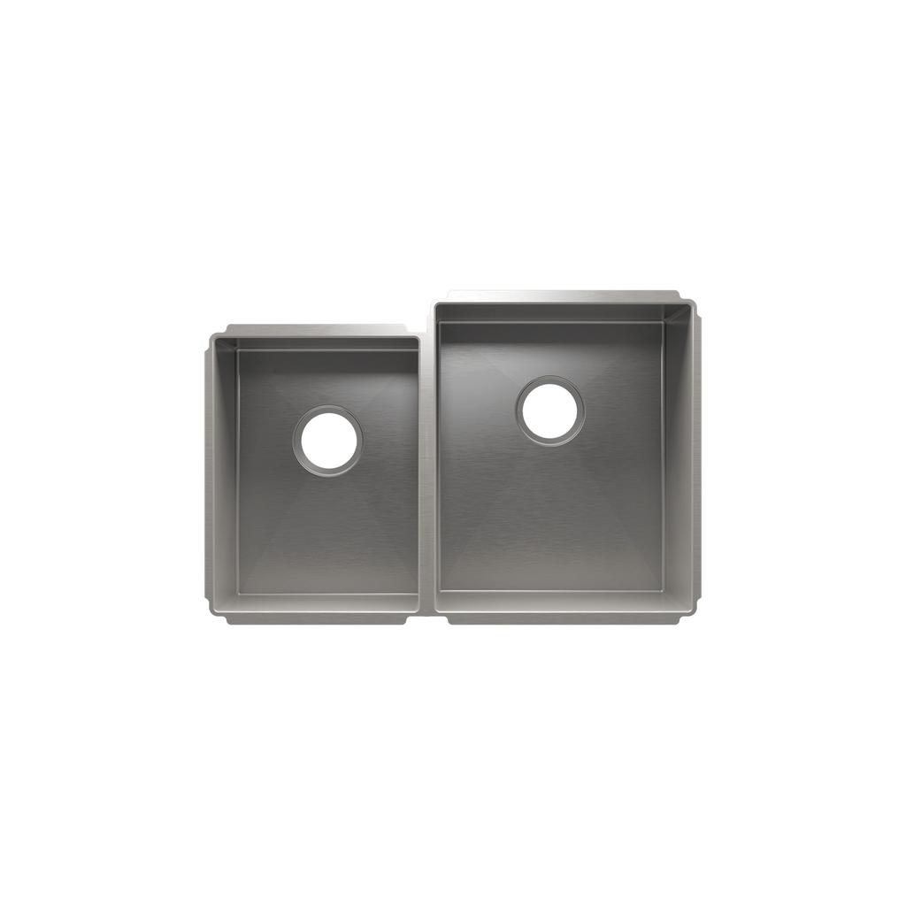 Julien 003984 J7 Sink Undermount Double L12X16X8 R15X18X10