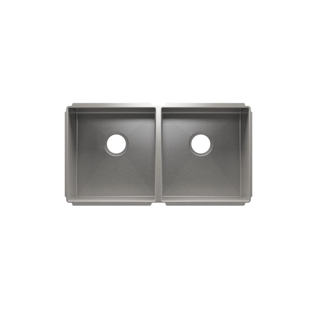 Julien 003987 J7 Sink Undermount Double L15X16X8 R15X16X8