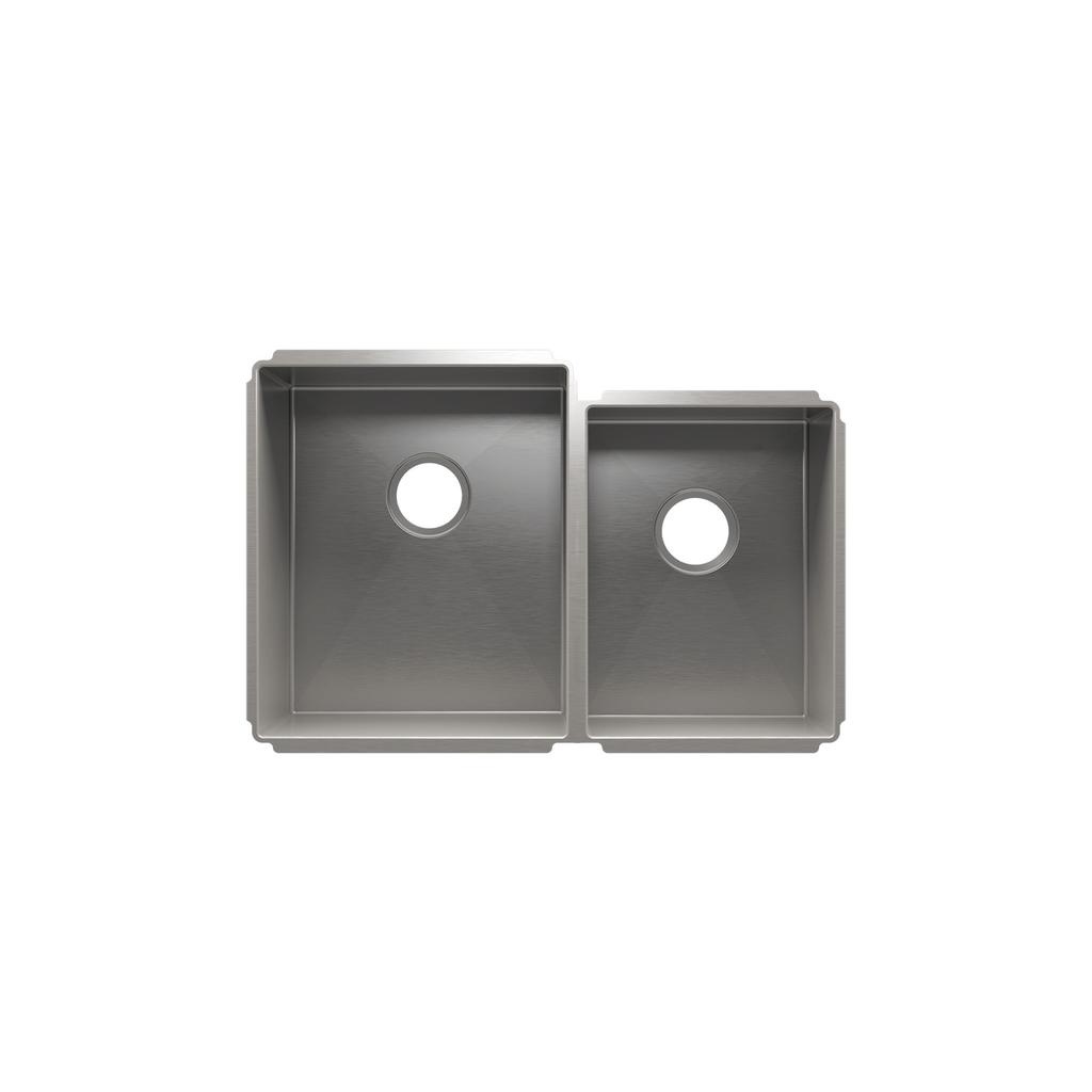 Julien 003988 J7 Sink Undermount Double L15X16X10 R12X16X8