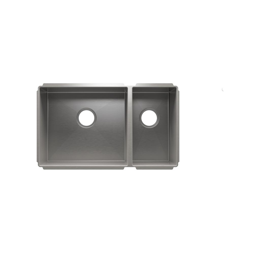 Julien 003989 J7 Sink Undermount Double L18X16X10 R9X16X8