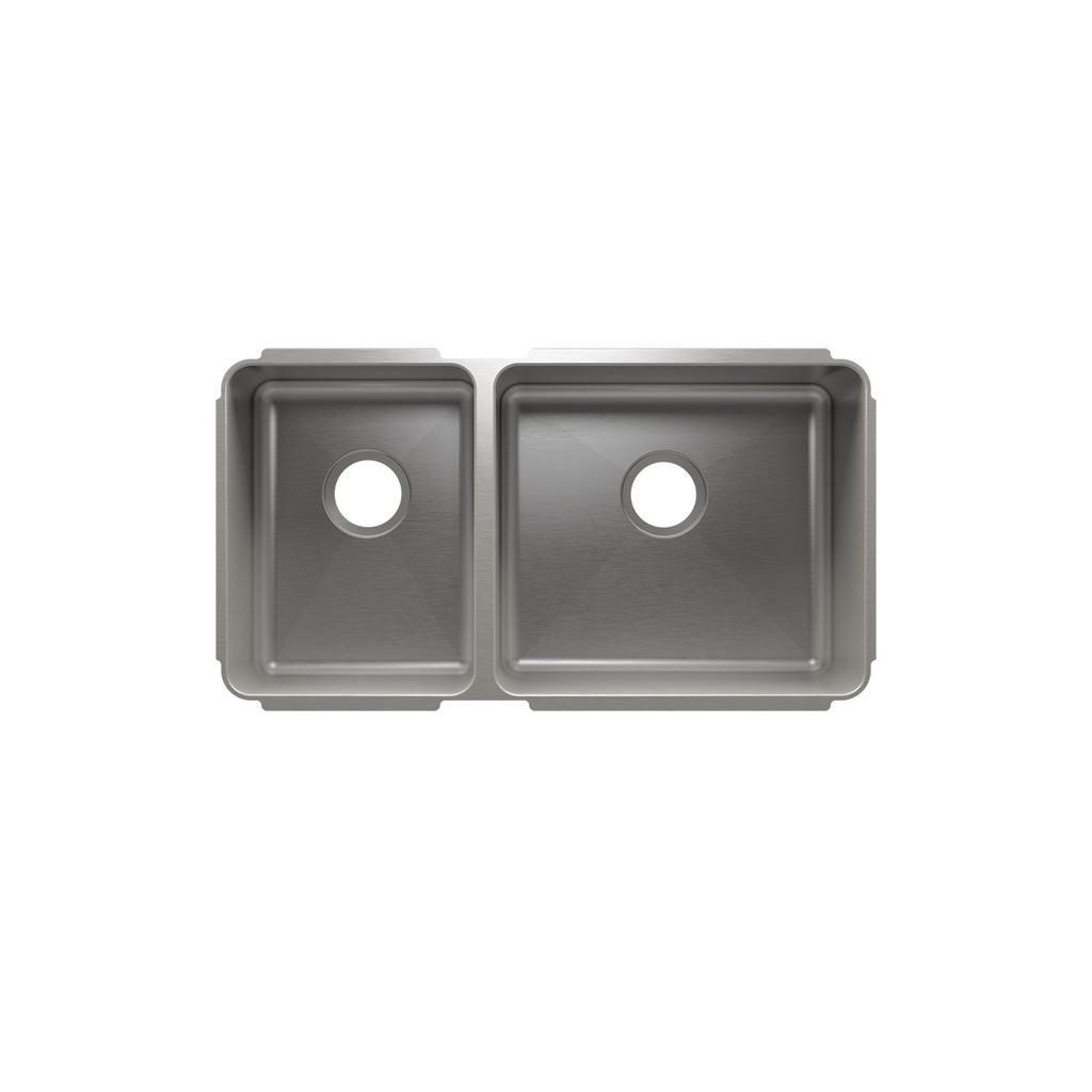 Julien 003248 Classic Sink Undermount Double L12X16X8 R18X16X10