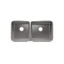 Julien 003249 Classic Sink Undermount Double L15X16X8 R18X16X10