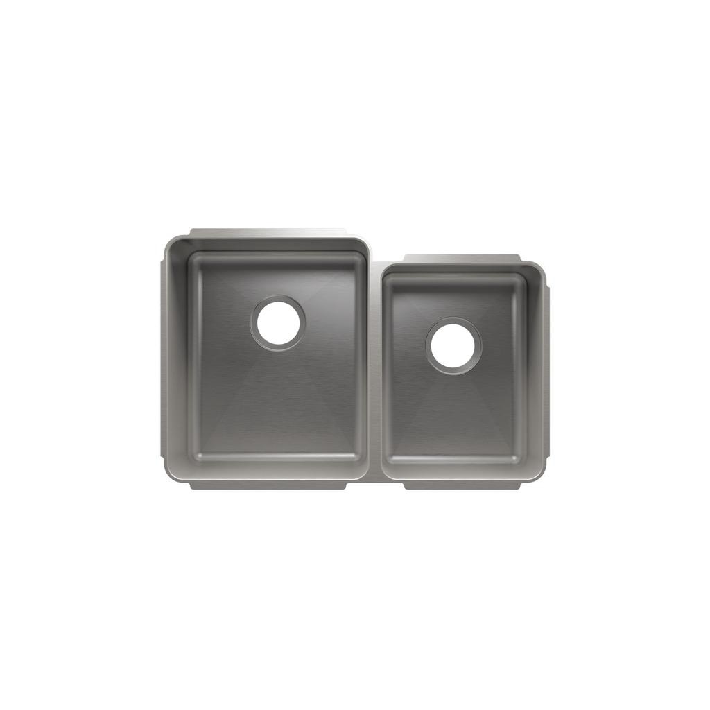 Julien 003252 Classic Sink Undermount Double L15X18X10 R12X16X8