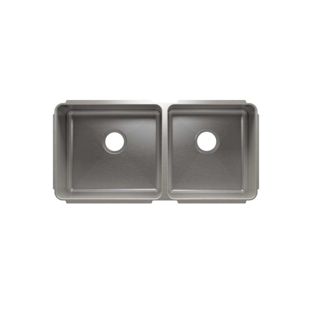 Julien 003281 Classic Sink Undermount Double L18X16X8 R15X16X8