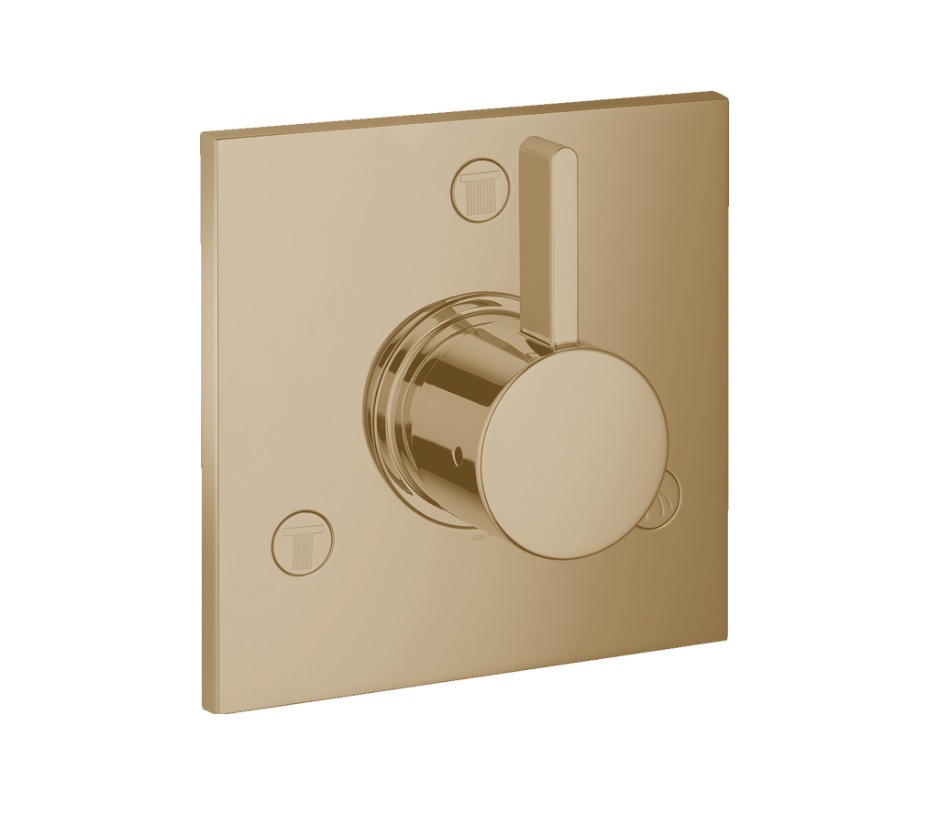 Hansgrohe 04880140 Ecostat Diverter Trim Square Brushed Bronze