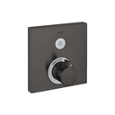 Hansgrohe 15762341 Showerselect Thermostatic Trim Square Brushed Black Chrome