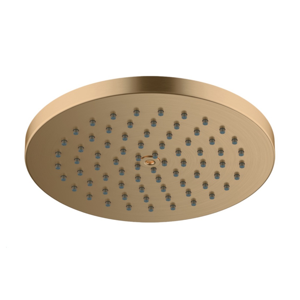 Hansgrohe 27629141 Raindance S Showerhead 180 1-Jet Powder Rain Brushed Bronze