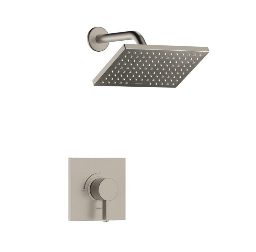 Hansgrohe 04959820 Vernis Shape Pressure Balance Shower Set Brushed Nickel