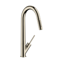 Hansgrohe 10821831 Axor Starck HighArc 2-Spray Pull Down Kitchen Faucet Polished Nickel