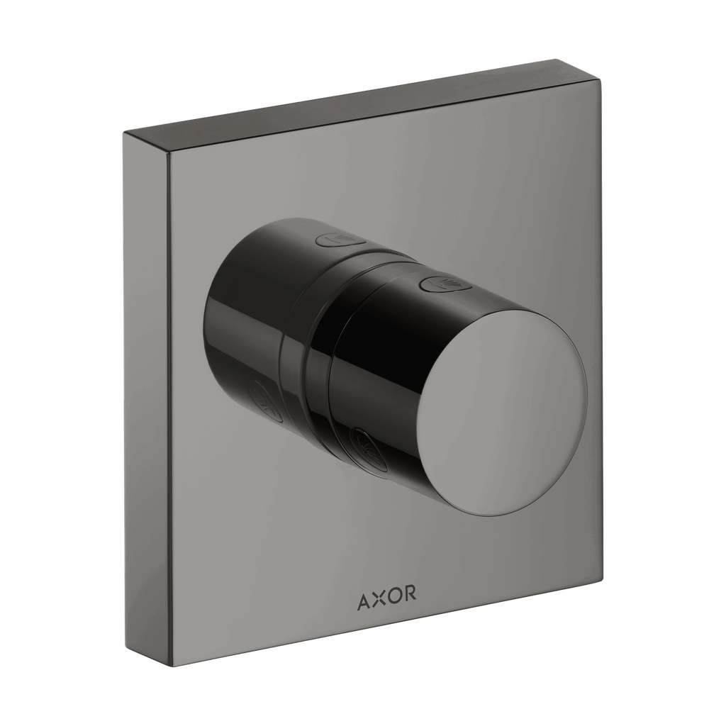 Hansgrohe 10932331 Axor ShowerSolutions Diverter Trim 5&quot; X 5&quot; Polished Black Chrome