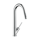 Hansgrohe 12806001 Axor Starck Higharc 2-Spray Pull-Down Kitchen Faucet Chrome