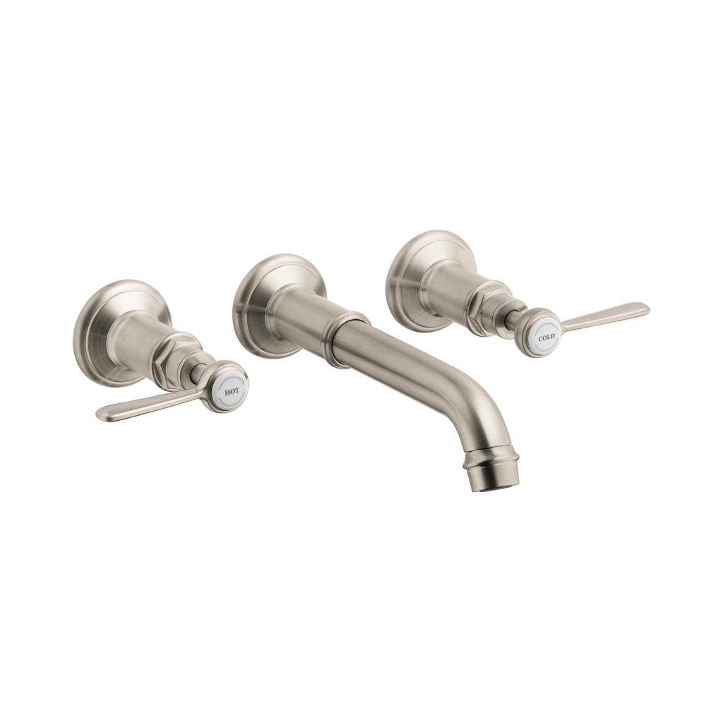 Hansgrohe 16534821 Axor Montreux Wall Mounted Widespread Faucet Trim Brushed Nickel