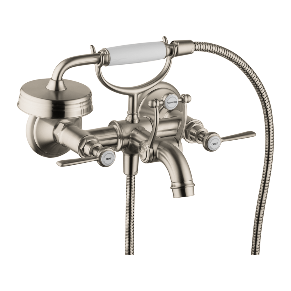 Hansgrohe 16556821 Axor Montreux 2-Handle Wall Mounted Tub Filler Brushed Nickel