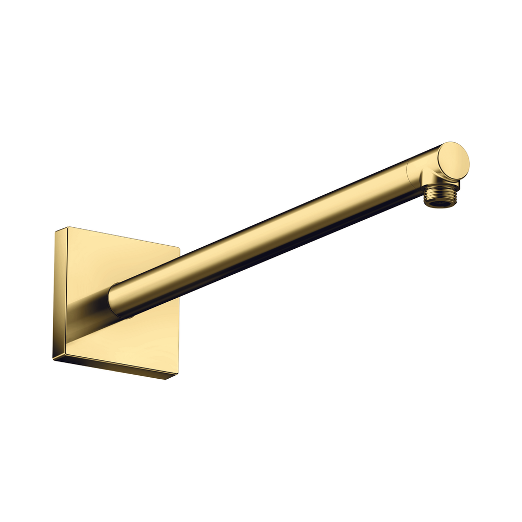 Hansgrohe 26436991 Axor Showerarm Square 15&quot; Polished Gold Optic