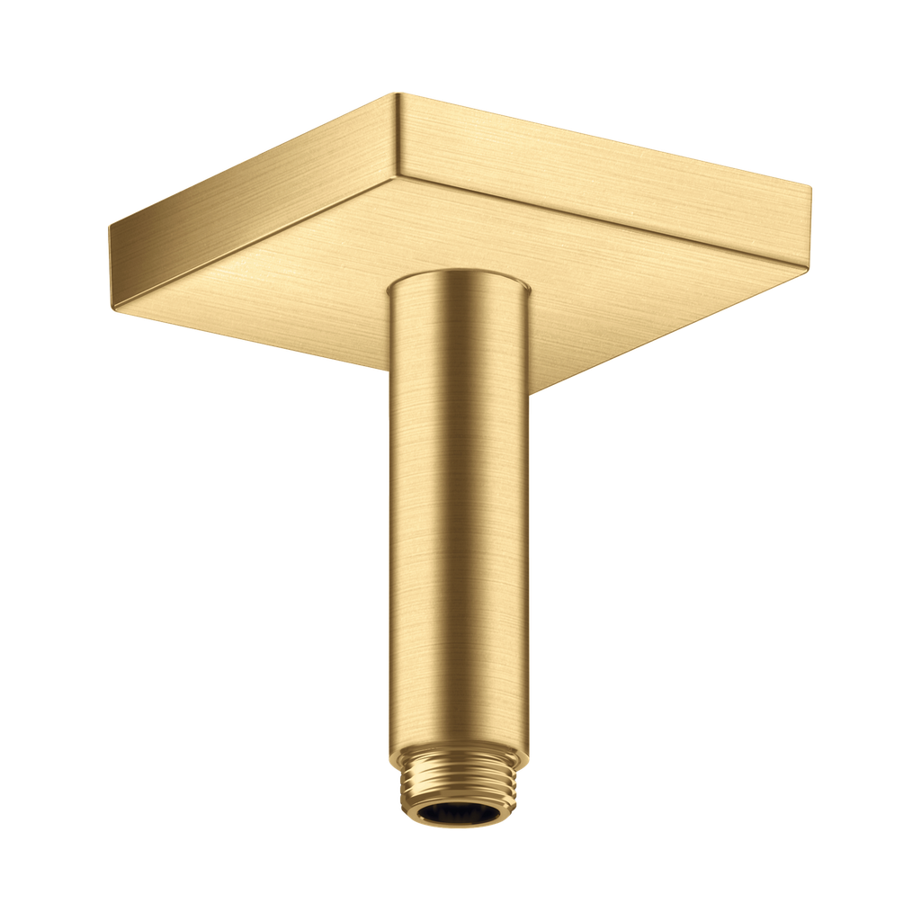 Hansgrohe 26437251 Axor Extension Pipe For Ceiling Mount Square Brushed Gold Optic