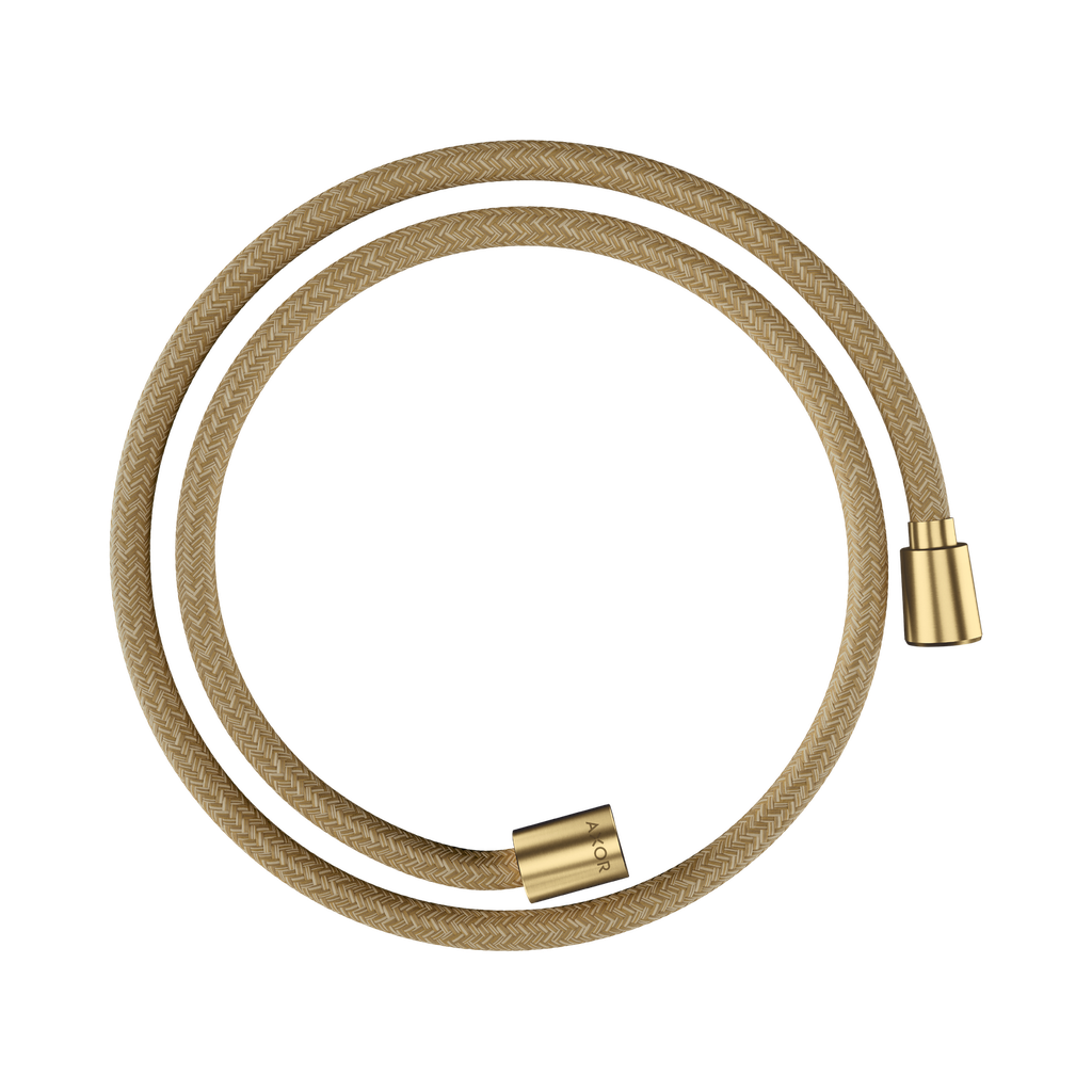 Hansgrohe 28227250 Axor Textile Hose With Cylindircal And Conical Nut 49&quot; Brushed Gold Optic