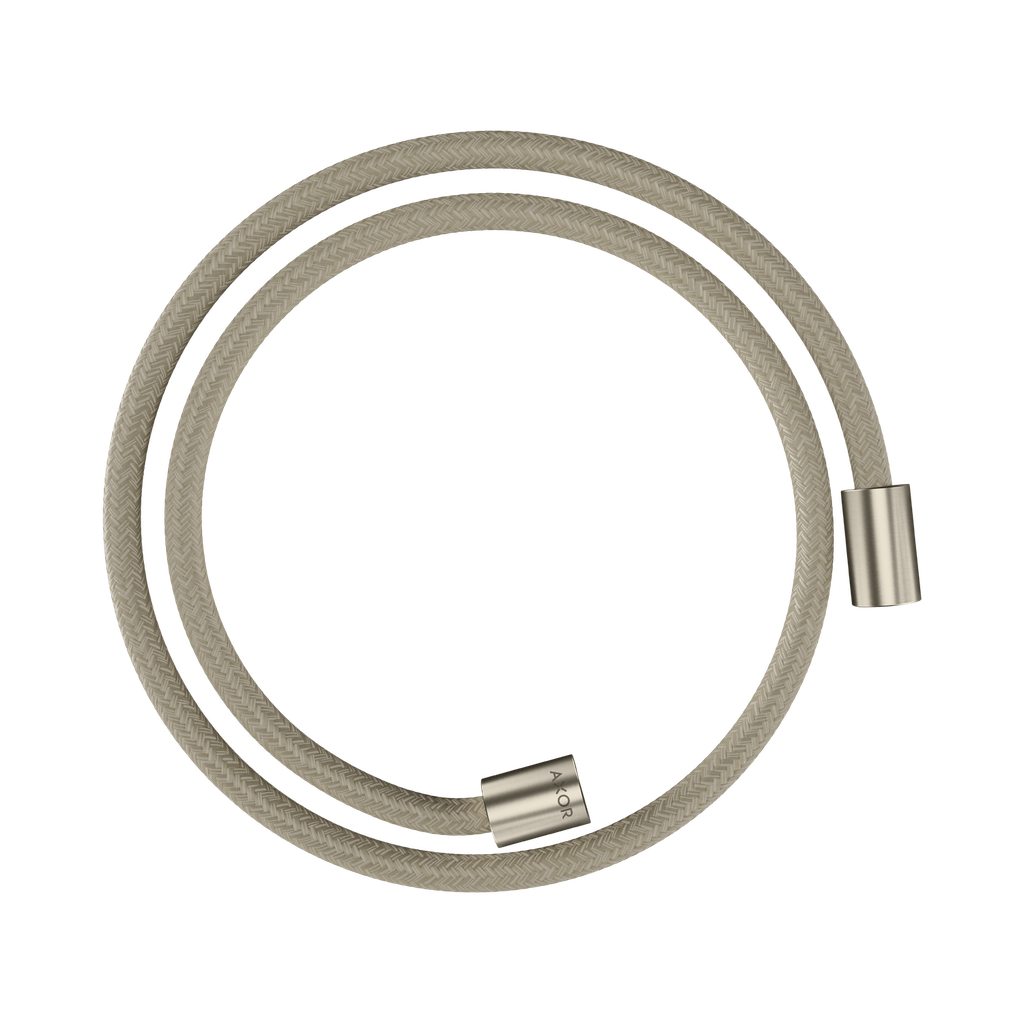 Hansgrohe 28228820 Axor Textile Hose With Cylindircal Nut 49&quot; Brushed Nickel