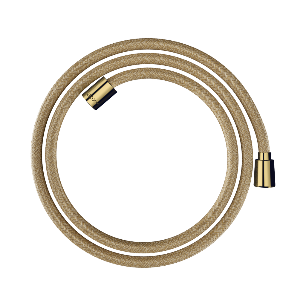 Hansgrohe 28259990 Axor Textile Hose With Cylindrical And Conical Nut 63&quot; Polished Gold Optic