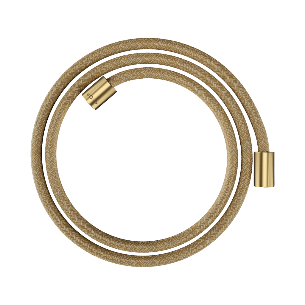 Hansgrohe 28261250 Axor Textile Hose With Cylindrical Nut 63&quot; Brushed Gold Optic