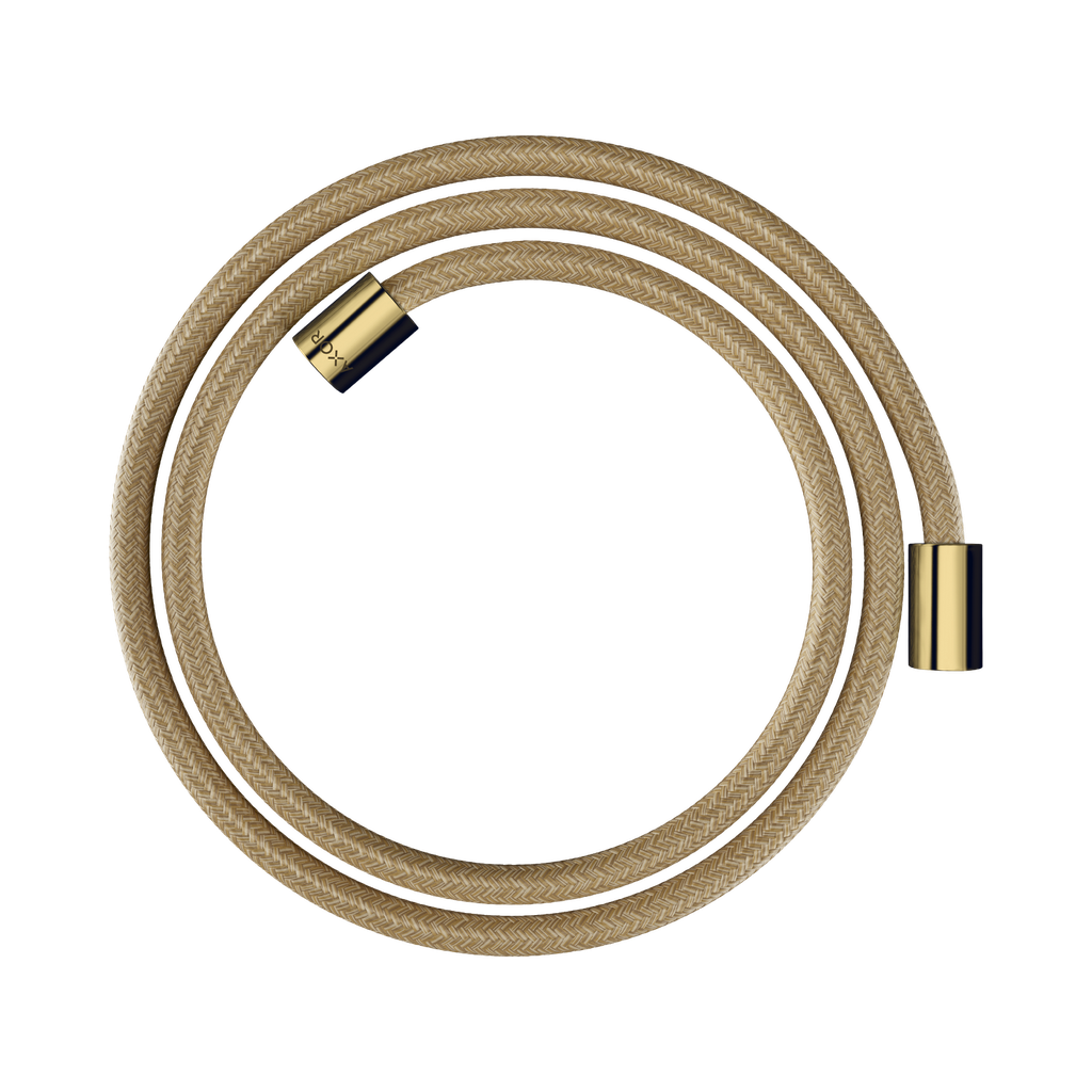 Hansgrohe 28261990 Axor Textile Hose With Cylindrical Nut 63&quot; Polished Gold Optic