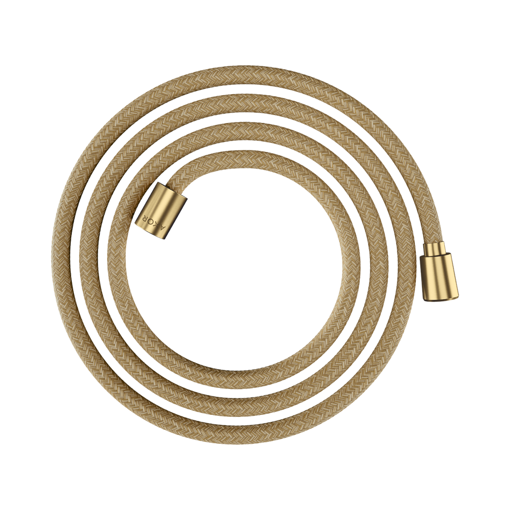 Hansgrohe 28290250 Axor Textile Hose With Cylindrical And Conical Nut 79&quot; Brushed Gold Optic