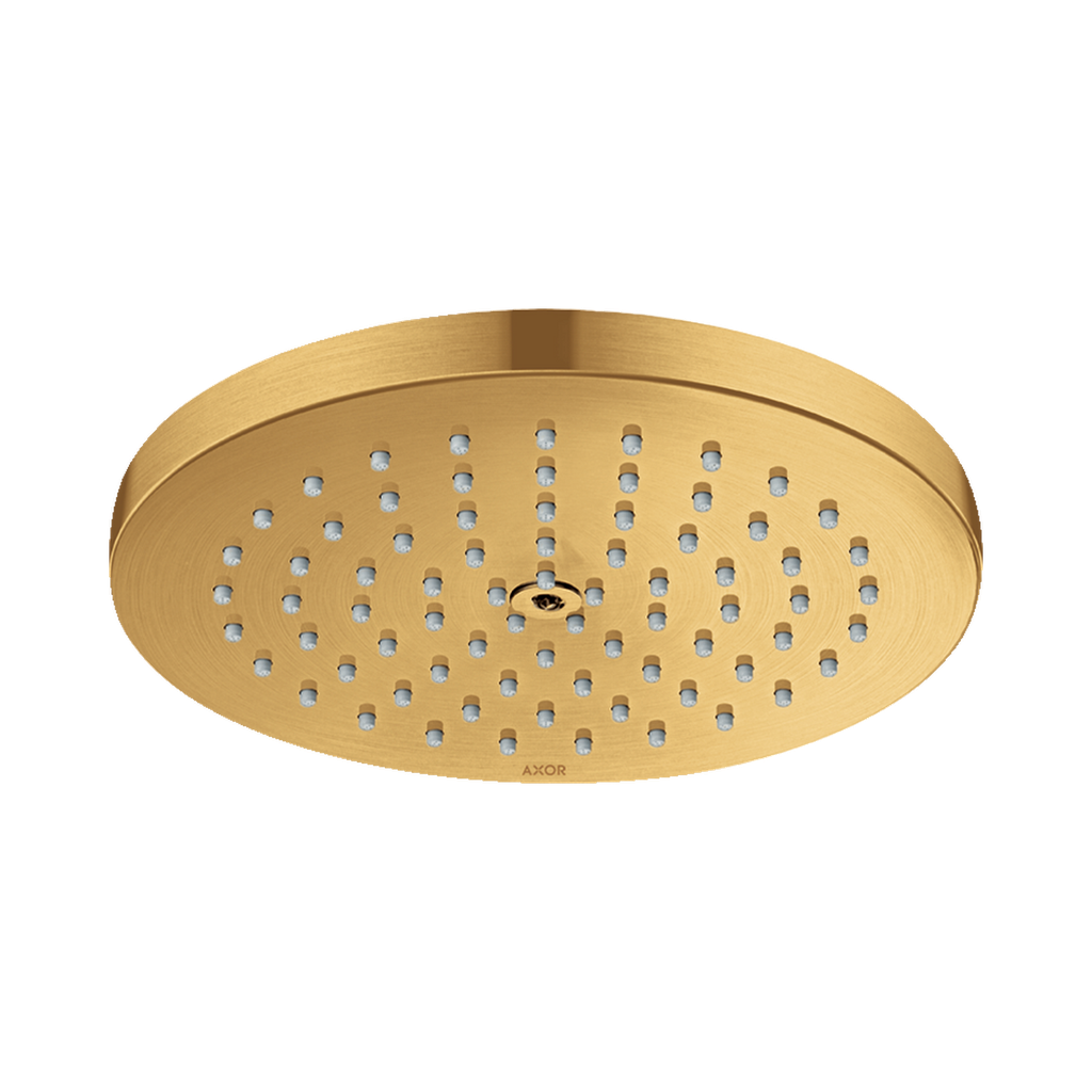 Hansgrohe 28618251 Axor Starck Showerhead 180 1-Jet Powder Rain Brushed Gold Optic