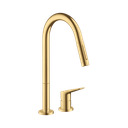 Hansgrohe 34822251 Axor Citterio 2-Hole Single Handle Kitchen Faucet Brushed Gold Optic