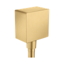 Hansgrohe 36732251 Axor Wall Outlet Square With Check Valves Brushed Gold Optic