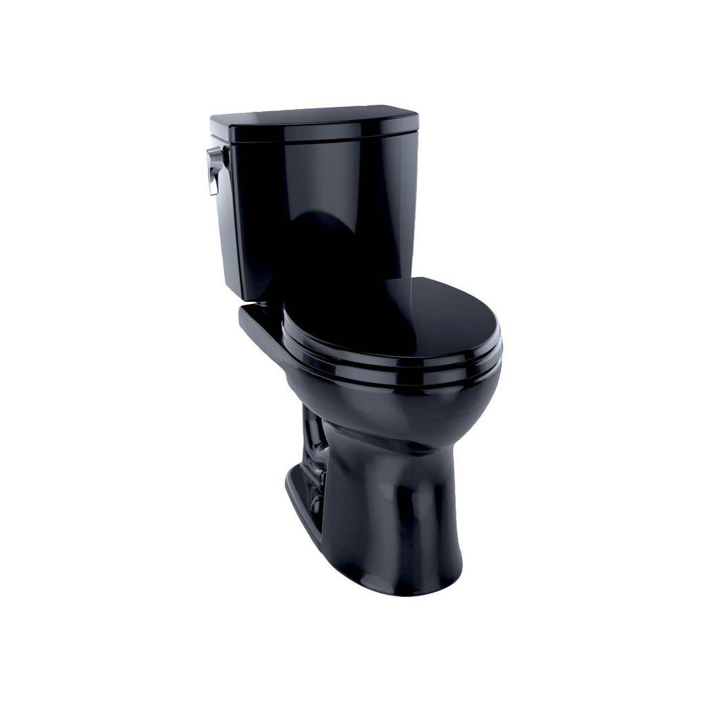 TOTO CST453CUF Drake II Two Piece Round Toilet Ebony