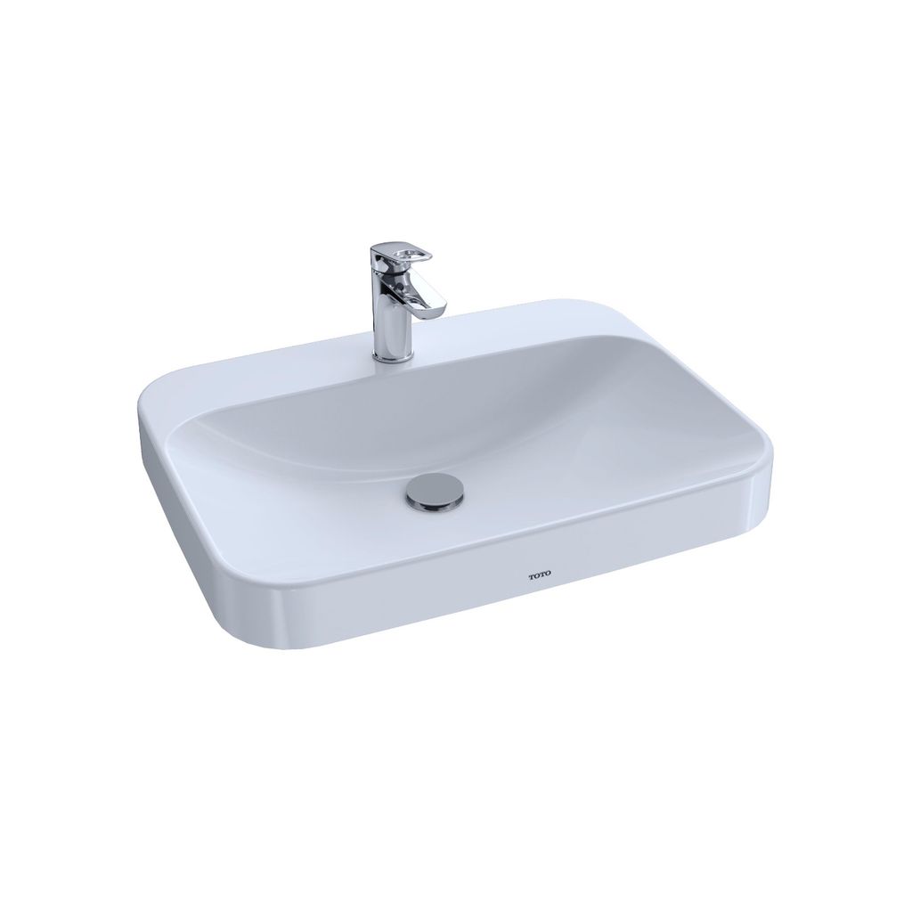 TOTO LT416G Arvina 23-5/8" Rectangle Vessel Lavatory Sink Cotton White