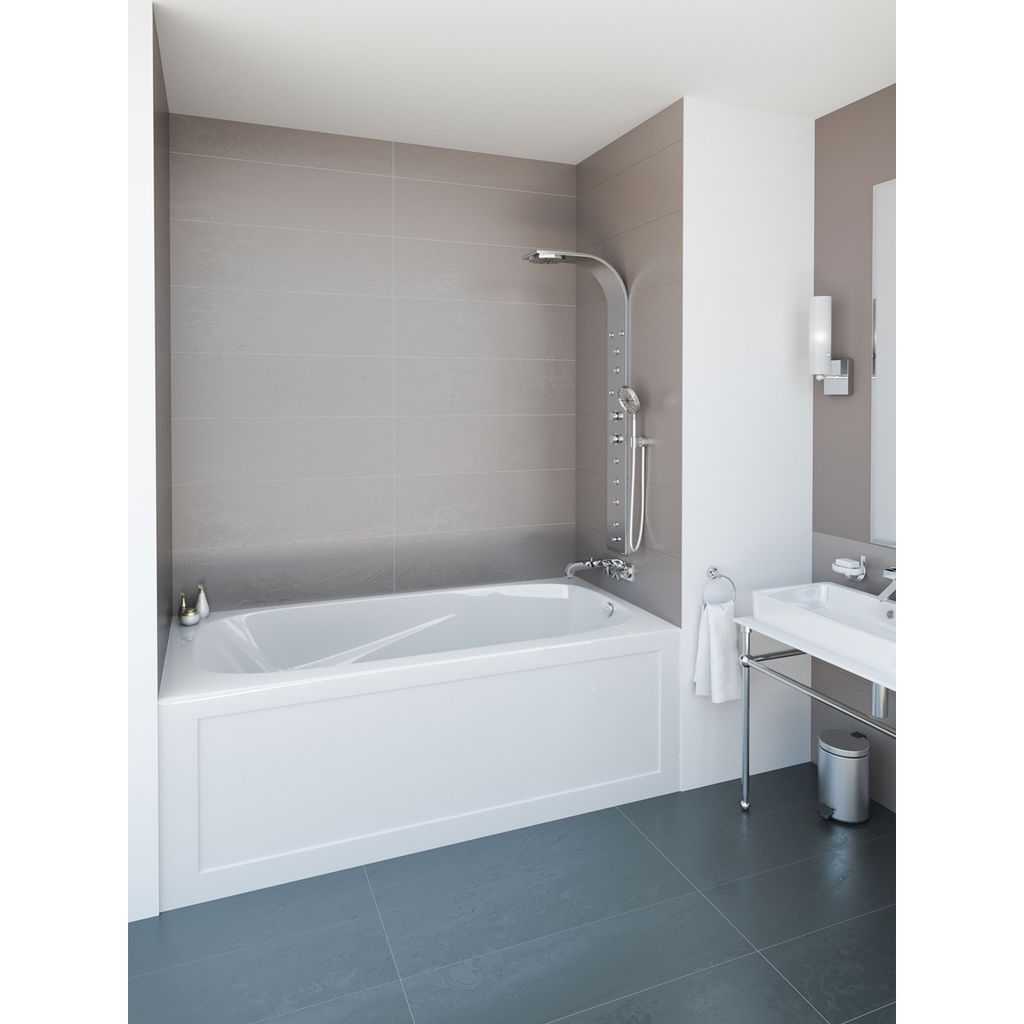 Mirolin PA6030L Phoenix Skirted Bath White