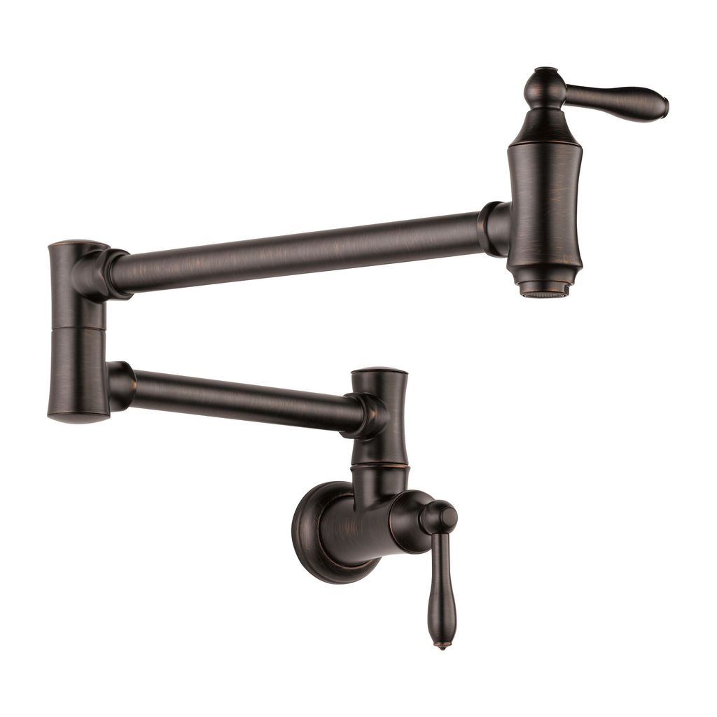 Delta 1177LF Traditional Wall Mount Pot Filler Venetian Bronze