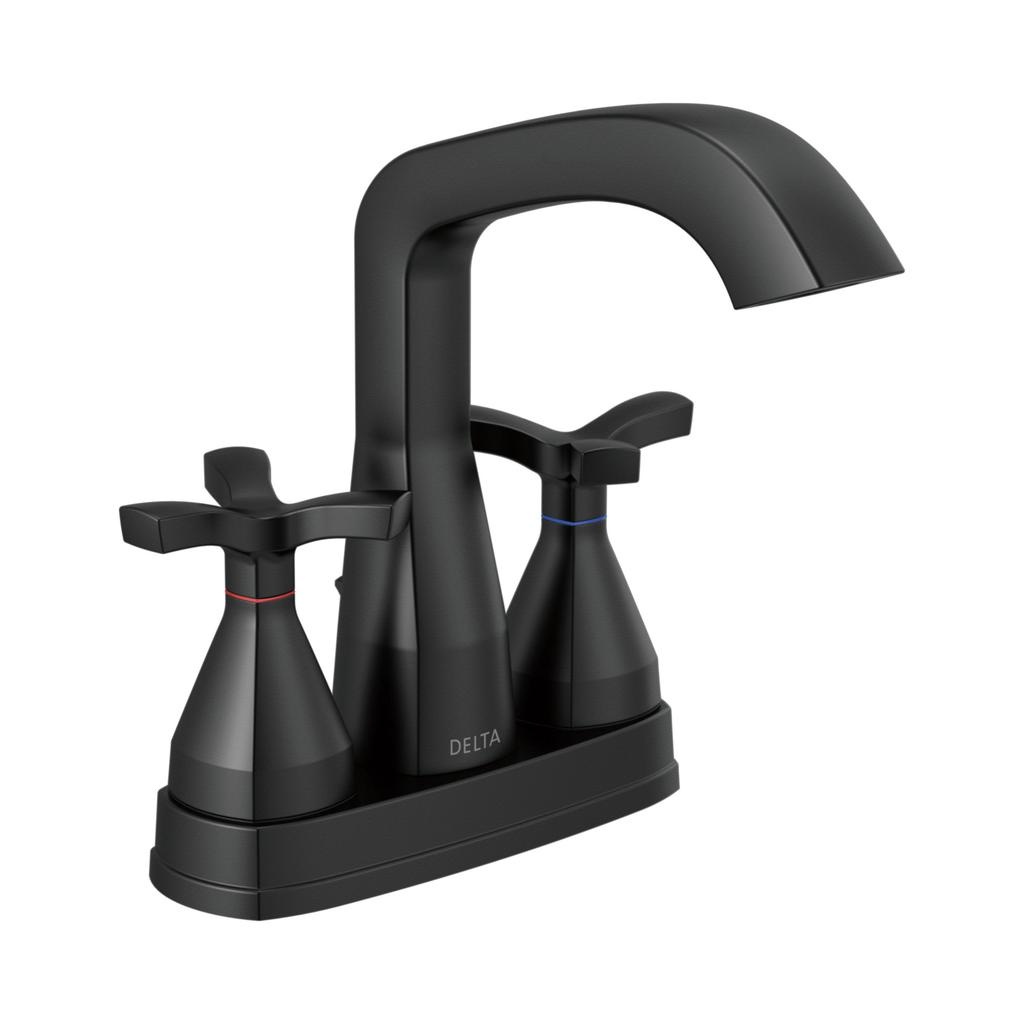 Delta 257766 Stryke Centerset Faucet Matte Black