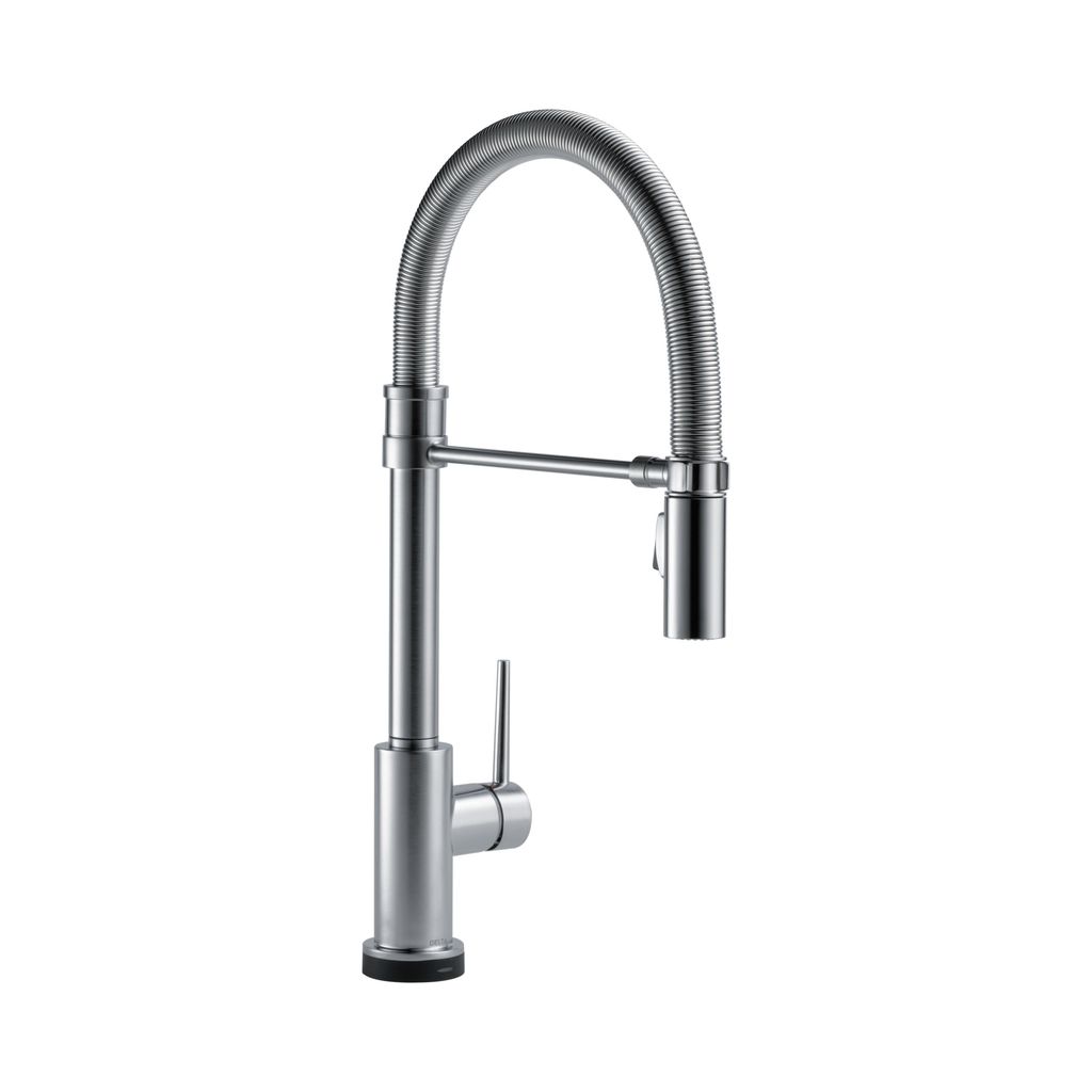 Delta 9659T Trinsic Pro Single Handle Pull Down Kitchen Faucet With Touch2O Arctic Stainless