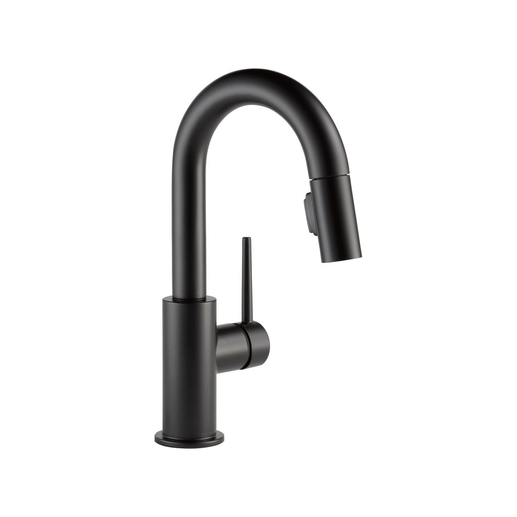 Delta 9959 Trinsic Single Handle Pull Down Bar Prep Faucet Matte Black