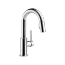 Delta 9959 Trinsic Single Handle Pull Down Bar Prep Faucet Chrome