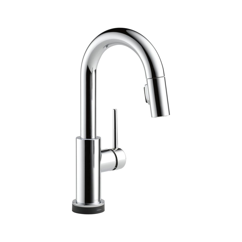 Delta 9959T Trinsic Single Handle Pull Down Bar Prep Faucet With Touch2O Chrome