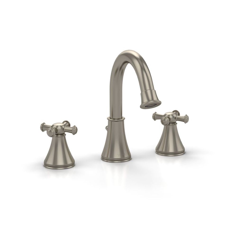 TOTO TL220DDH Vivian Alta Lavatory Faucet Cross Handles Brushed Nickel