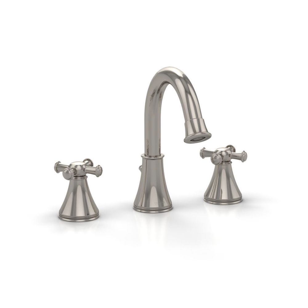 TOTO TL220DDH Vivian Alta Lavatory Faucet Cross Handles Polished Nickel