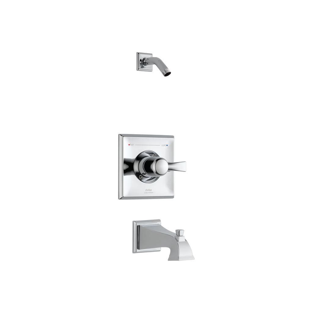 Delta T14451 Dryden Monitor 14 Series Tub And Shower Trim Less Head Chrome