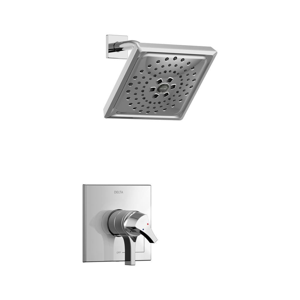 Delta T17274 Zura 17 Series Multi Choice H2Okinetic Shower Only Trim Chrome