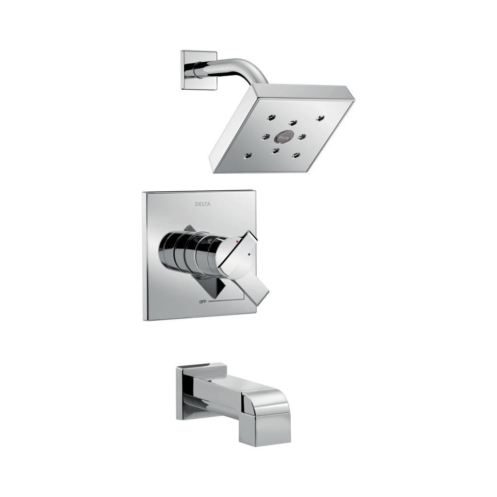 Delta T17467 Ara Monitor 17 Series H2Okinetic Tub And Shower Trim Chrome