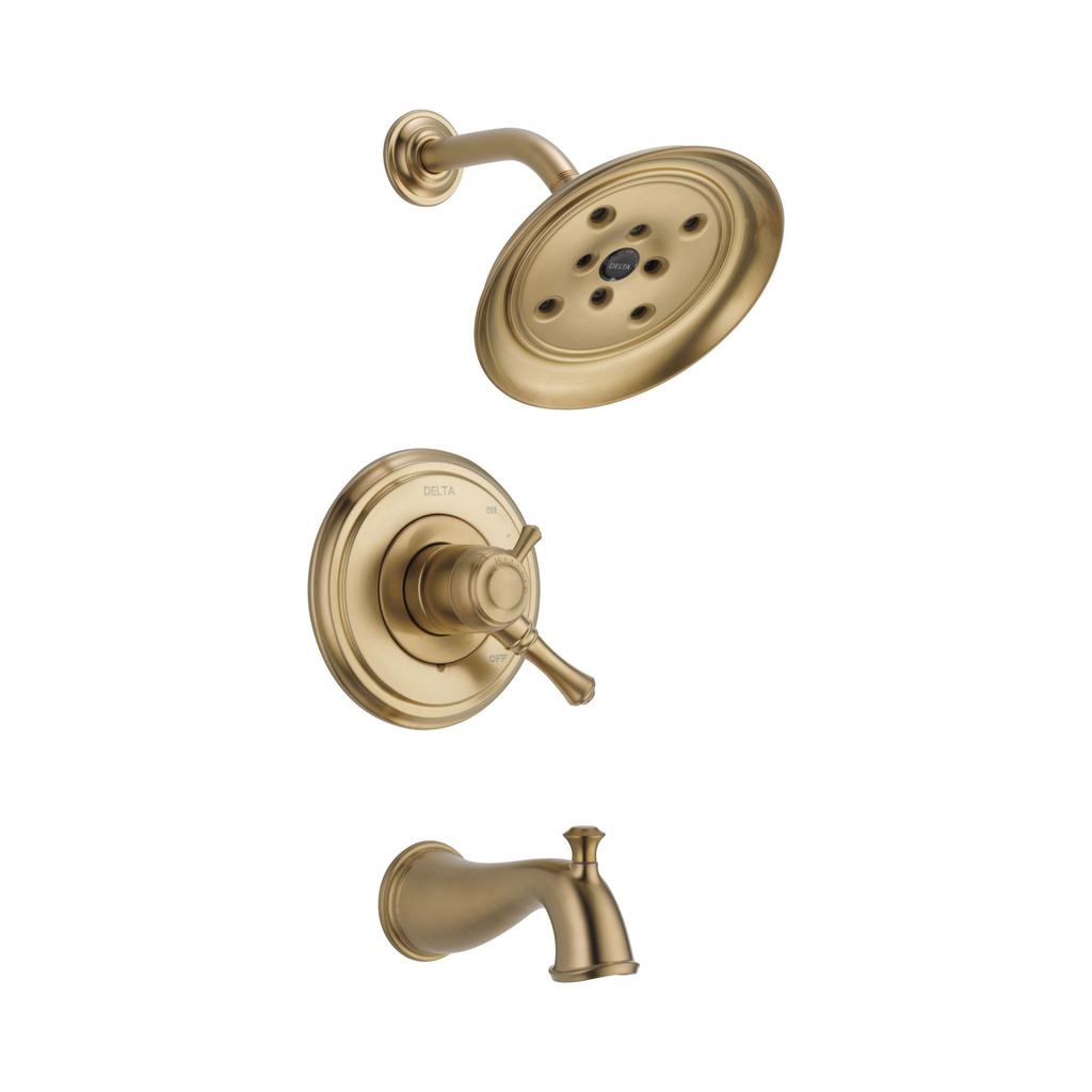 Delta T17497 Cassidy Monitor 17 Series H2Okinetic Tub And Shower Trim Champagne Bronze